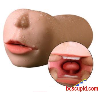 Dụng Cụ Cầm Tay Cho Nam Hình Miệng Silicone – Oral Sex