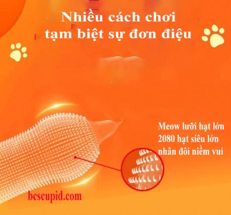 Bao Cao Su Gai Lớn Lưỡi Mèo Mềm