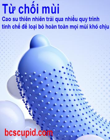 Bao Cao Su Jiyu Nóng Ấm Hạt Lớn