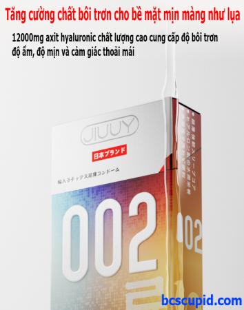 Bao Cao Su SIêu Mỏng Jiyu 0.02 Hạt Lớn Gân Xoắn Nhiều Gel