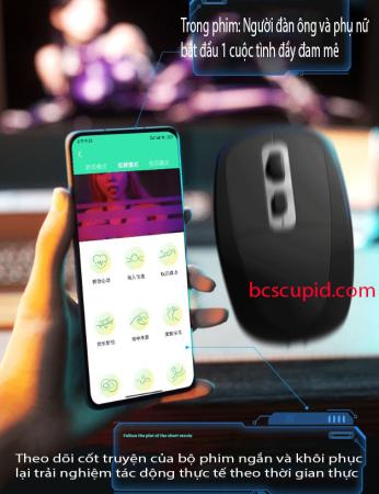 Chuột Tập Thể Dục Thủ Dâm Điều Khiển App Rung Mạnh Sưởi Ấm