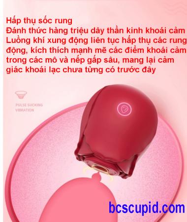Dụng Cụ Massage Hoa Hồng Hút và Vỗ Liên Tục