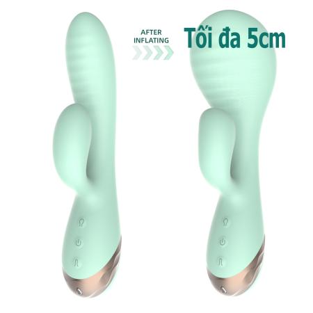 Dương Vật Silicon Rung Bơm Hơi Tự Động