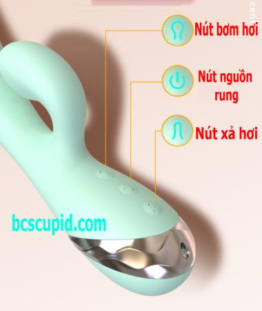 Dương Vật Silicon Rung Bơm Hơi Tự Động