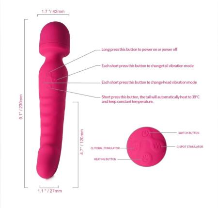 Máy Massage Rung 2 Đầu Có Sưởi Ấm