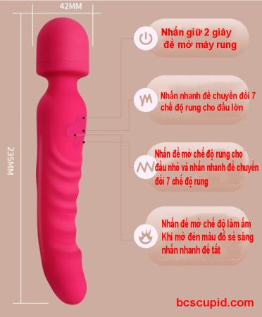 Máy Massage Rung 2 Đầu Có Sưởi Ấm