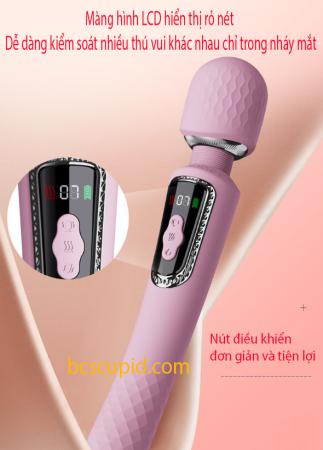 Máy Massage Rung Đôi Sưởi Ấm Màng Hình LCD