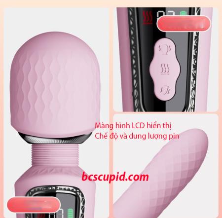 Máy Massage Rung Đôi Sưởi Ấm Màng Hình LCD