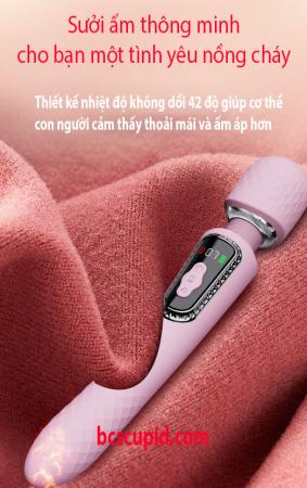 Máy Massage Rung Đôi Sưởi Ấm Màng Hình LCD