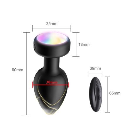 Plug Cắm Hậu Môn Đèn Led Có Remote
