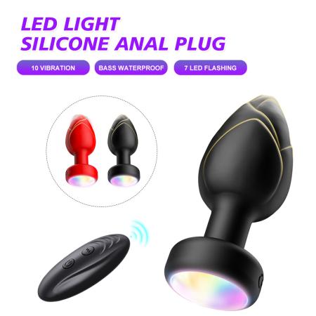Plug Cắm Hậu Môn Đèn Led Có Remote
