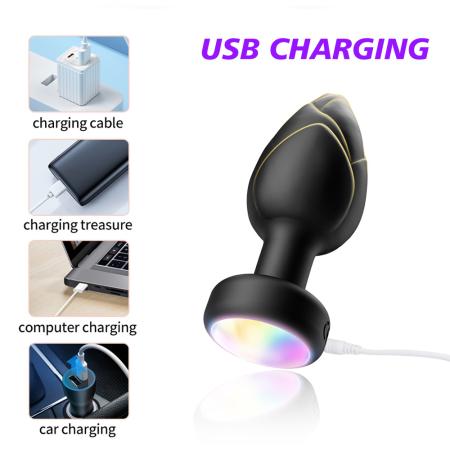 Plug Cắm Hậu Môn Đèn Led Có Remote