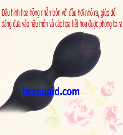 Plug Hoa Hồng Tích Hợp Bi Massage