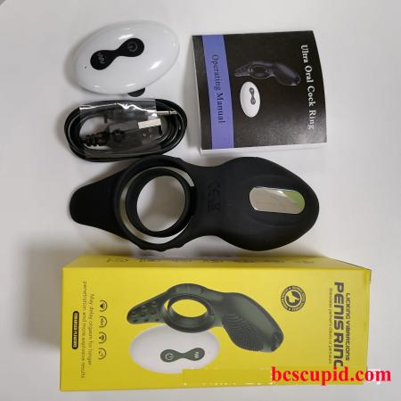 Vòng Rung Lưỡi Liếm Khóa Tinh Trùng - Có Remote